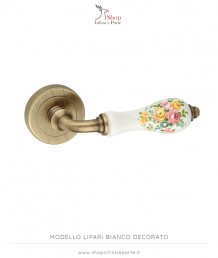 Maniglia kts lipari bianco decorato